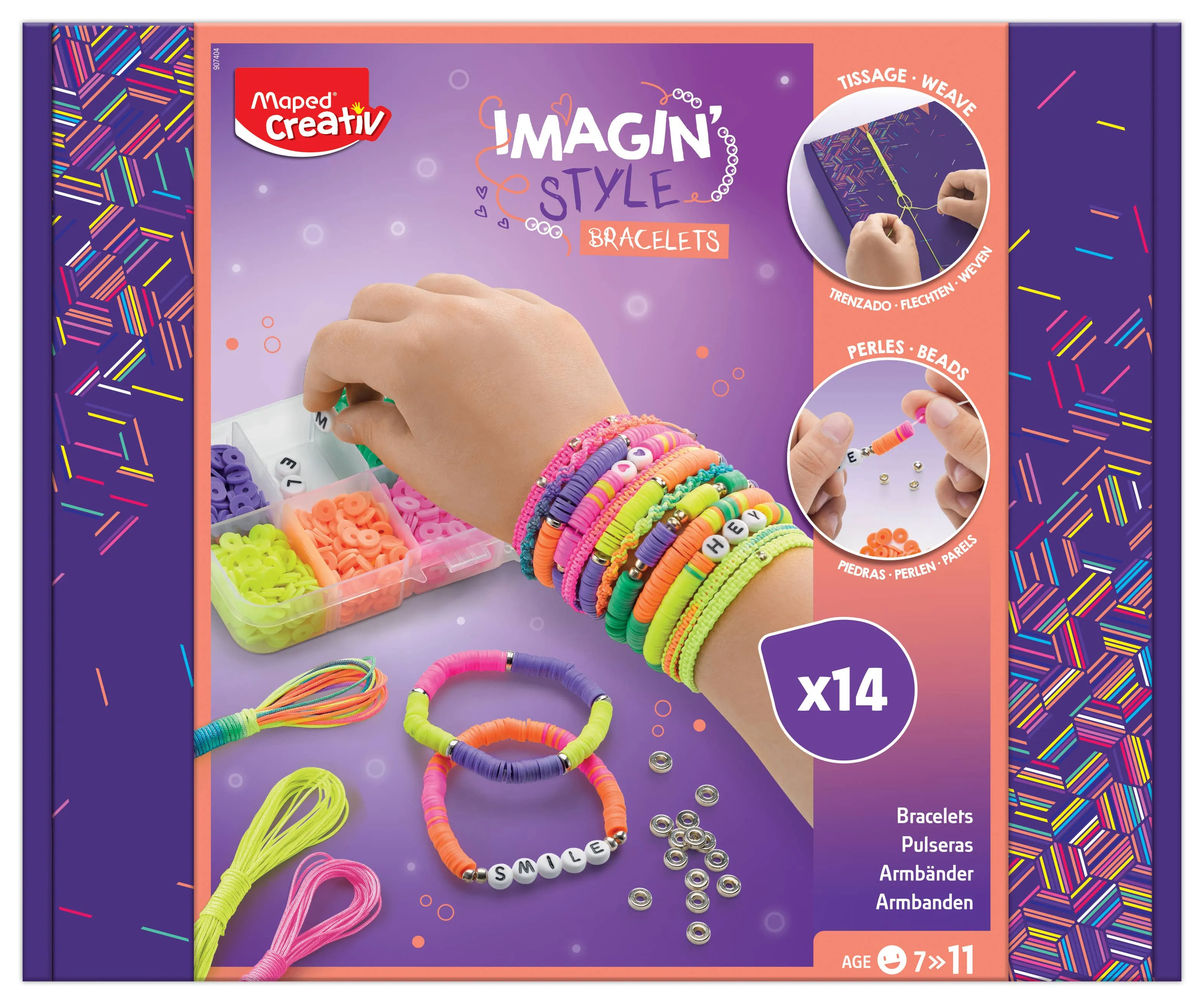 Creativ Imagin'Style Heishi Neon Bracelet Studio 25 Piece