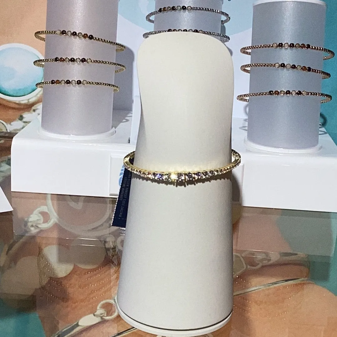 Crislu Graduated Flex Bracelet in 18kt Yellow Gold