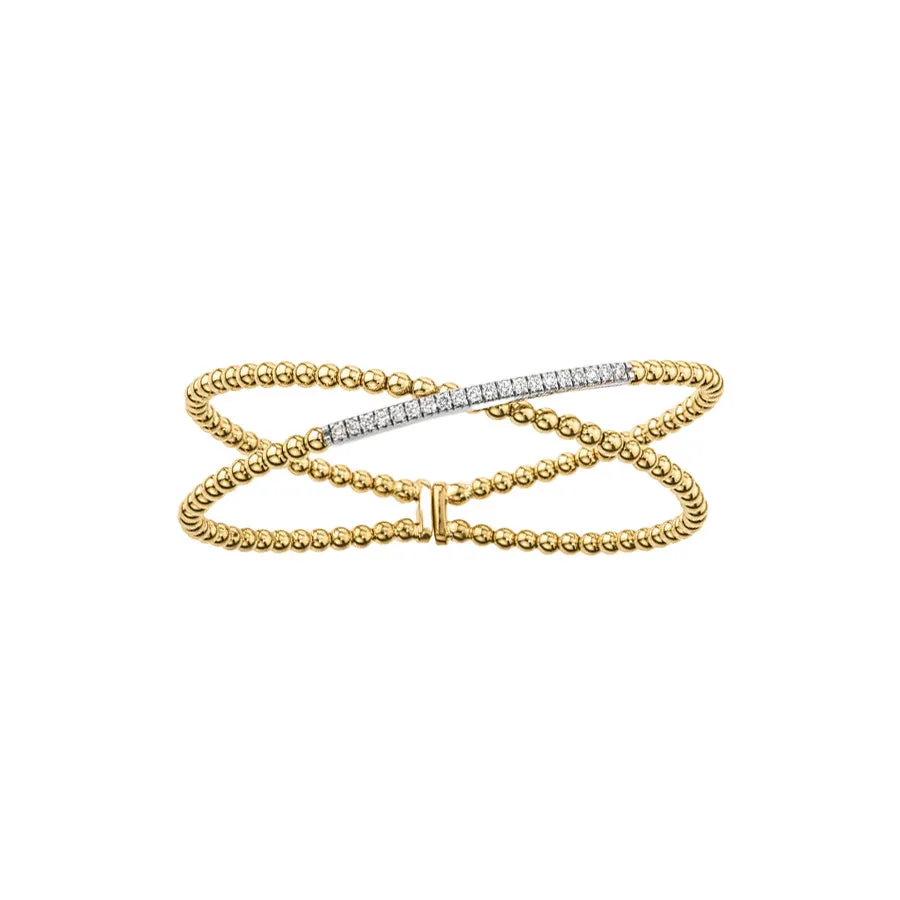 Crossover Diamond Cuff
