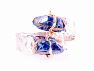Crystal Cuff in Silver