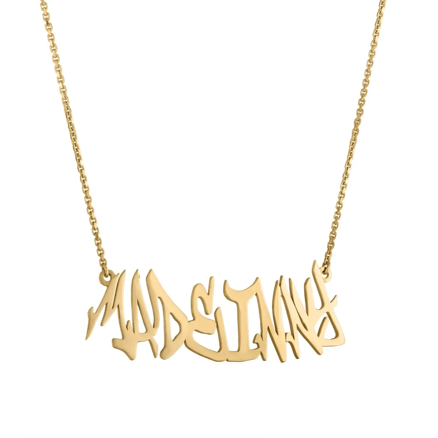 Custom Graffiti Necklace