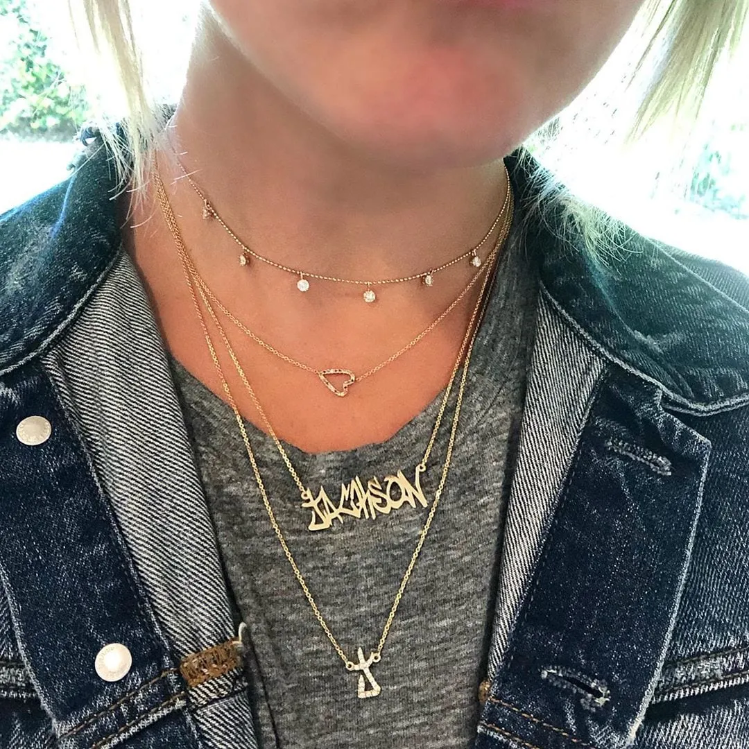 Custom Graffiti Necklace