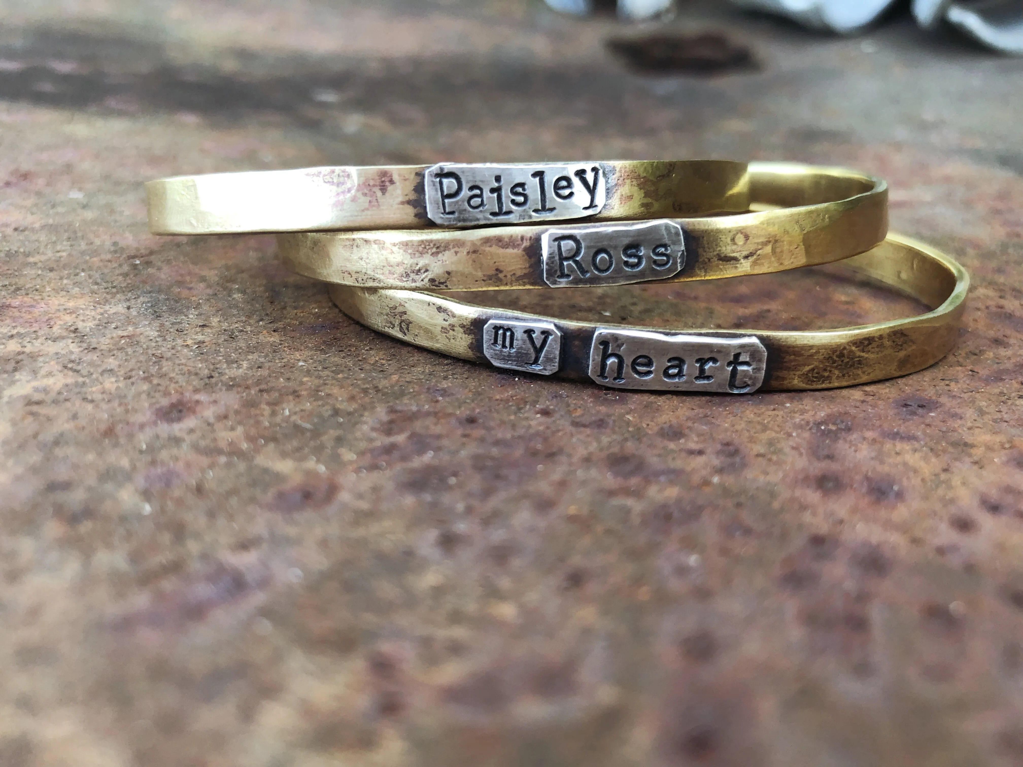 Custom Mixed Metal Cuff Bracelets