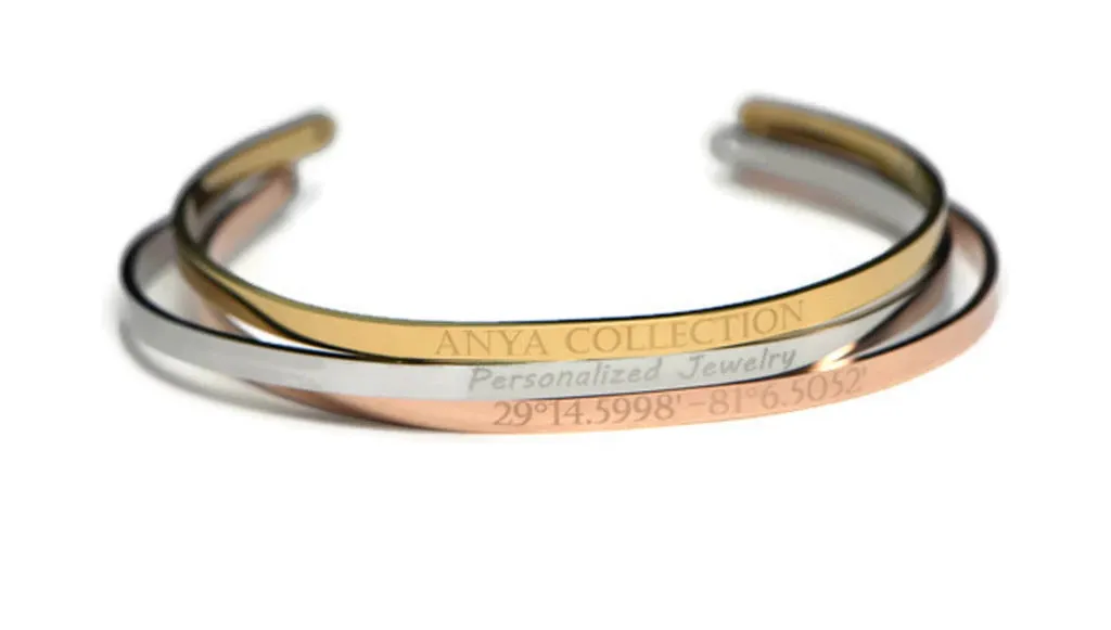 Custom Text Bracelet