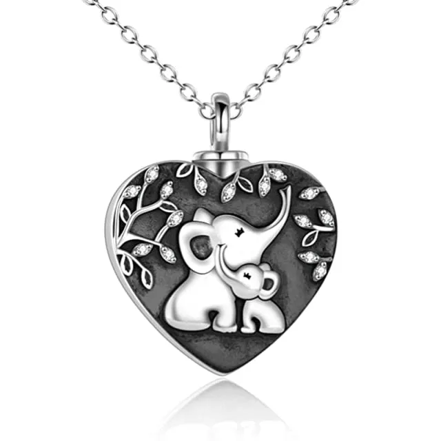 Cute Elephant Urn Necklace