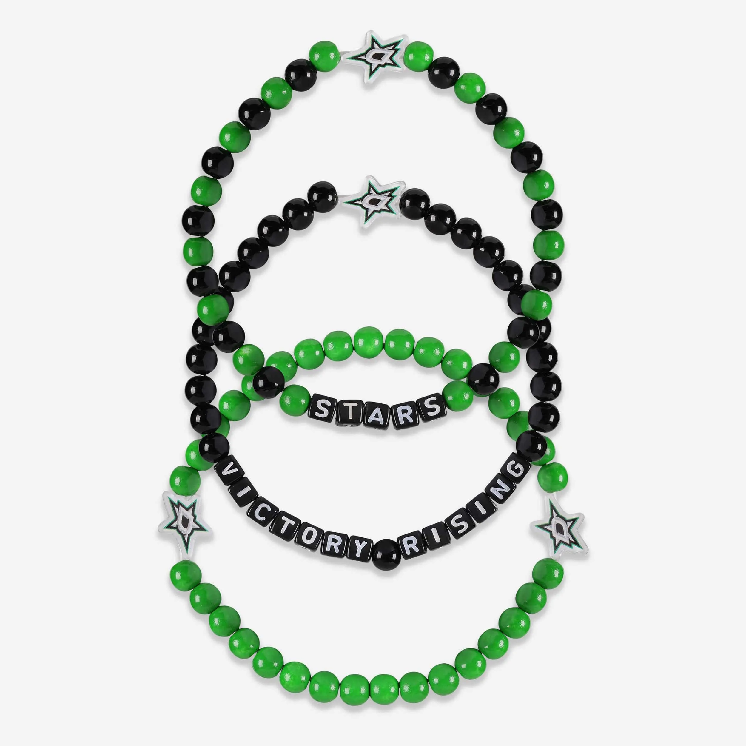 Dallas Stars 3 Pack Beaded Friendship Bracelet
