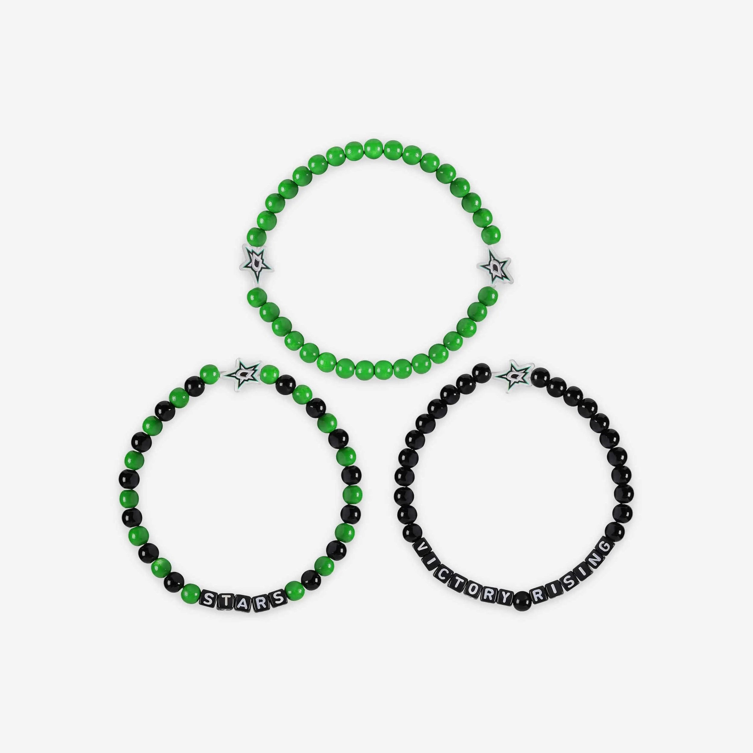 Dallas Stars 3 Pack Beaded Friendship Bracelet