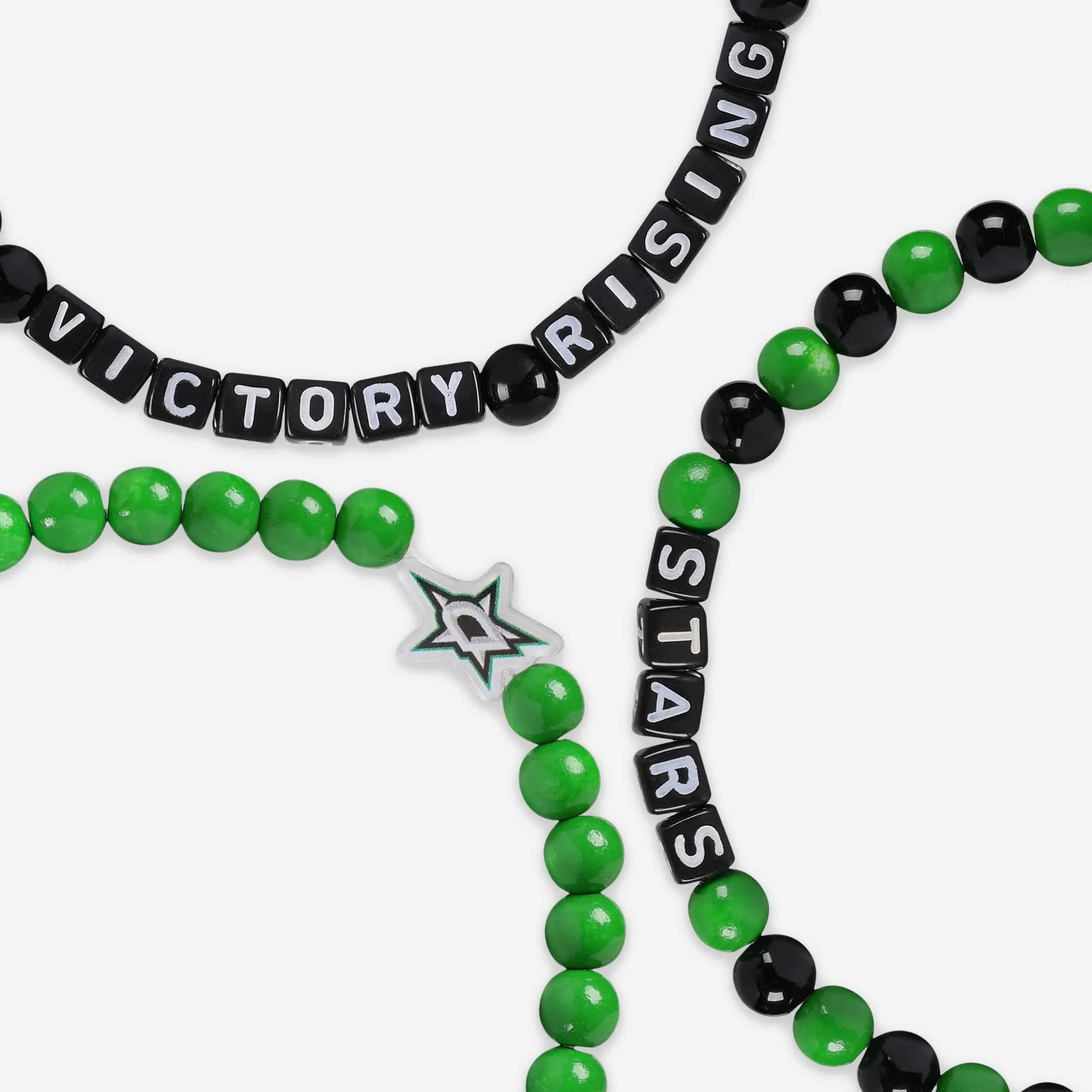 Dallas Stars 3 Pack Beaded Friendship Bracelet