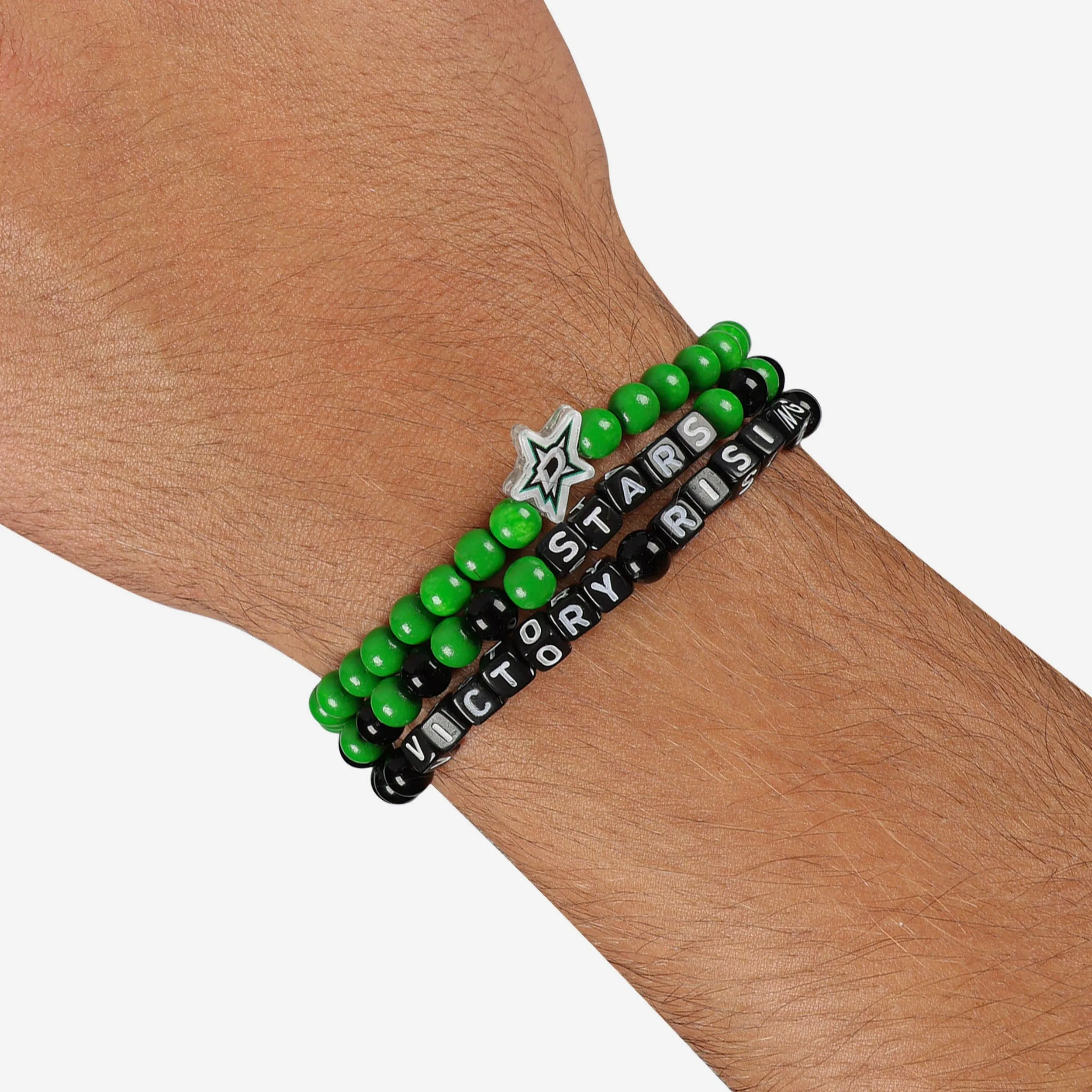 Dallas Stars 3 Pack Beaded Friendship Bracelet