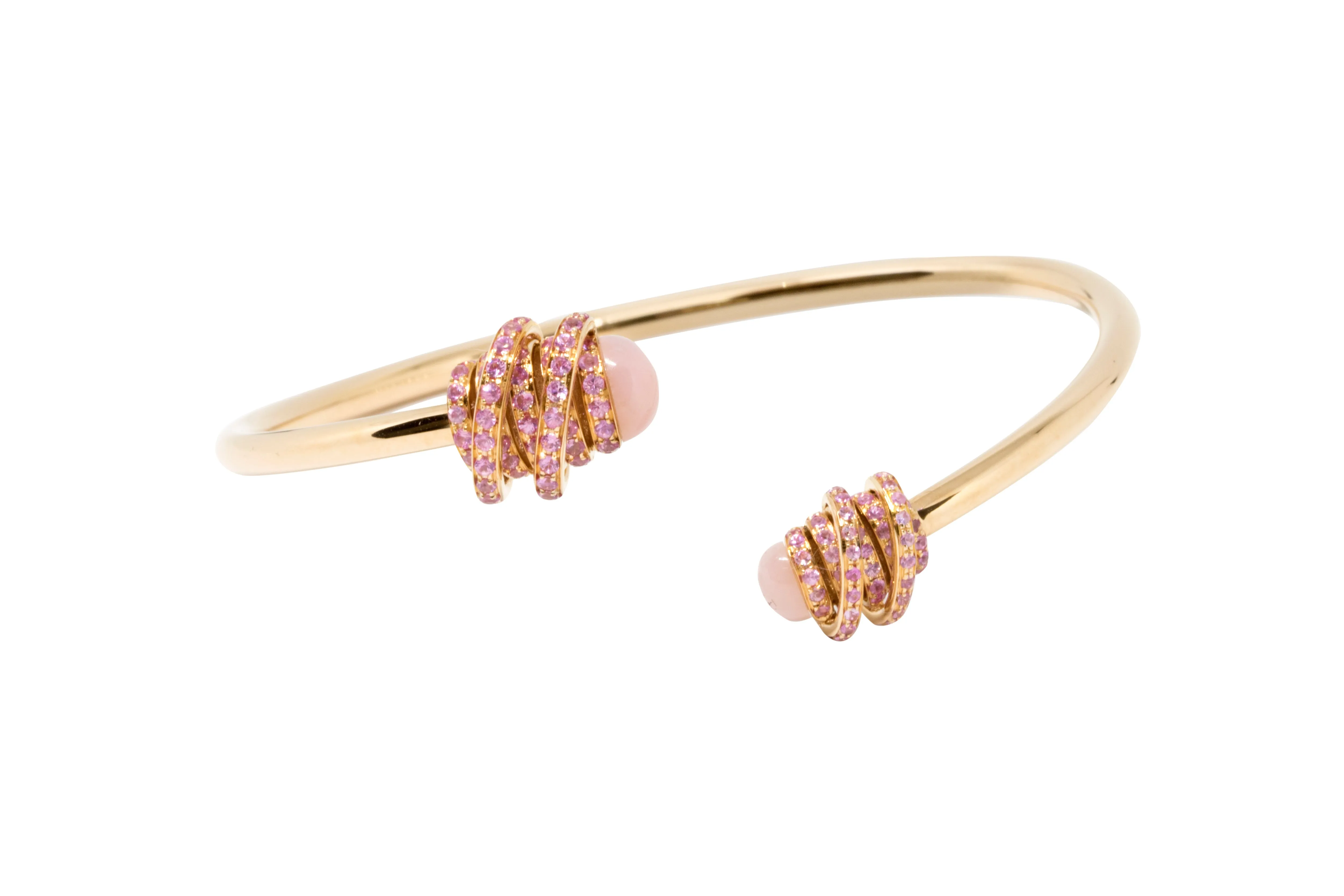 de GRISOGONO Toi & Moi 18-karat Pink Gold, Pink Opal Cuff