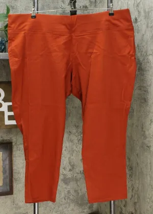 DG2 by Diane Gilman Women's Comfort Stretch Jeggings Rust Plus 3X Petite