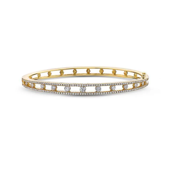 Diamond Air Bracelet, Yellow Gold