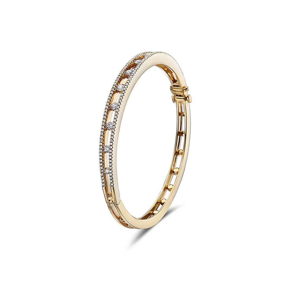 Diamond Air Bracelet, Yellow Gold