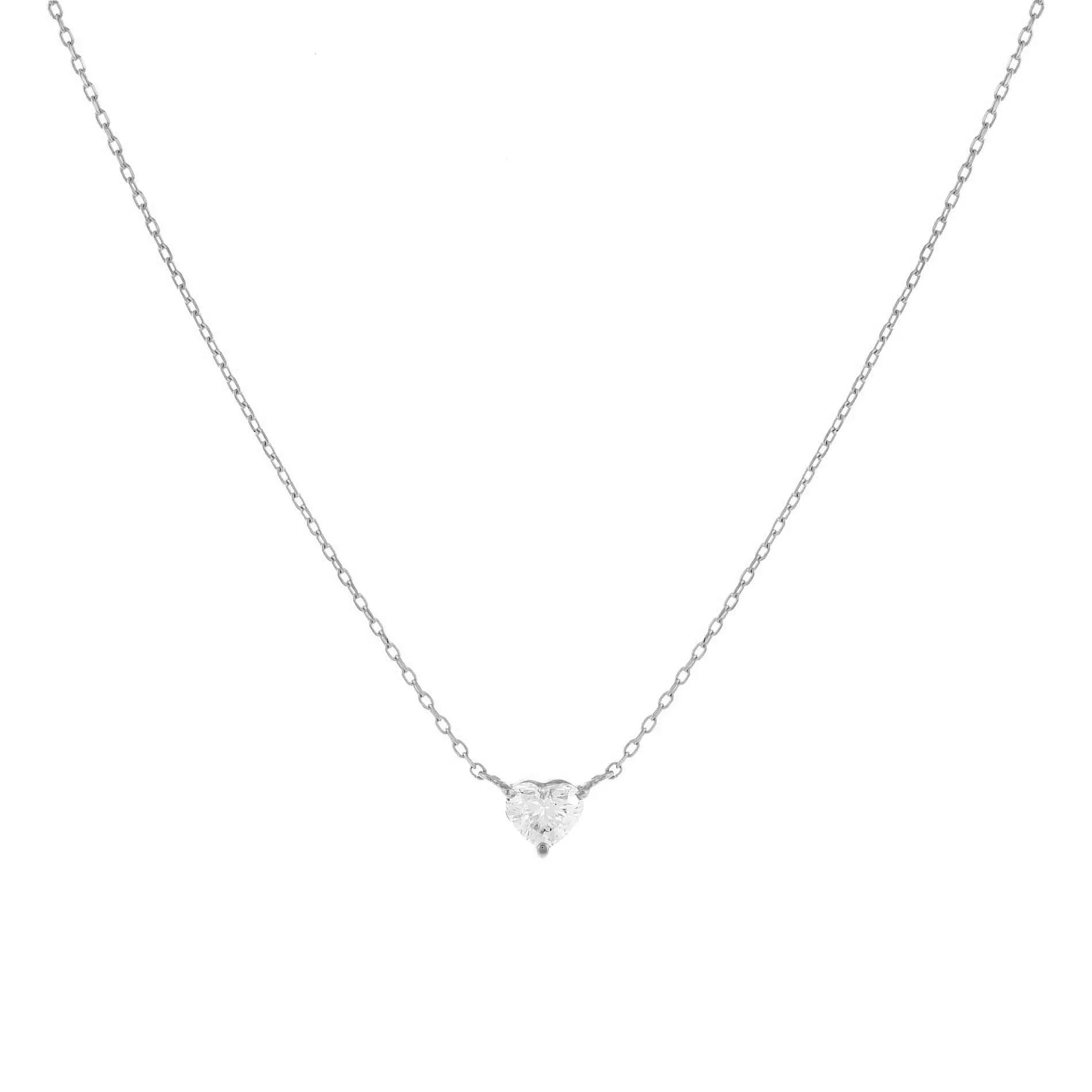 Diamond Heart Necklace 14K