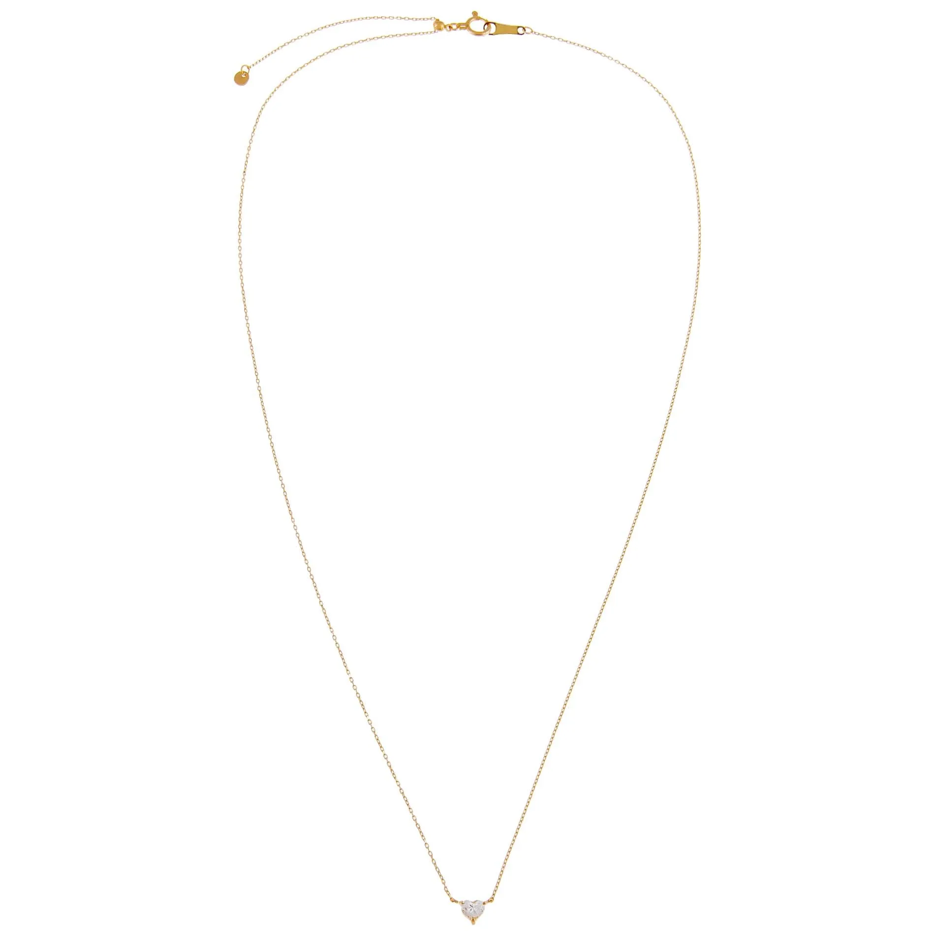 Diamond Heart Necklace 14K