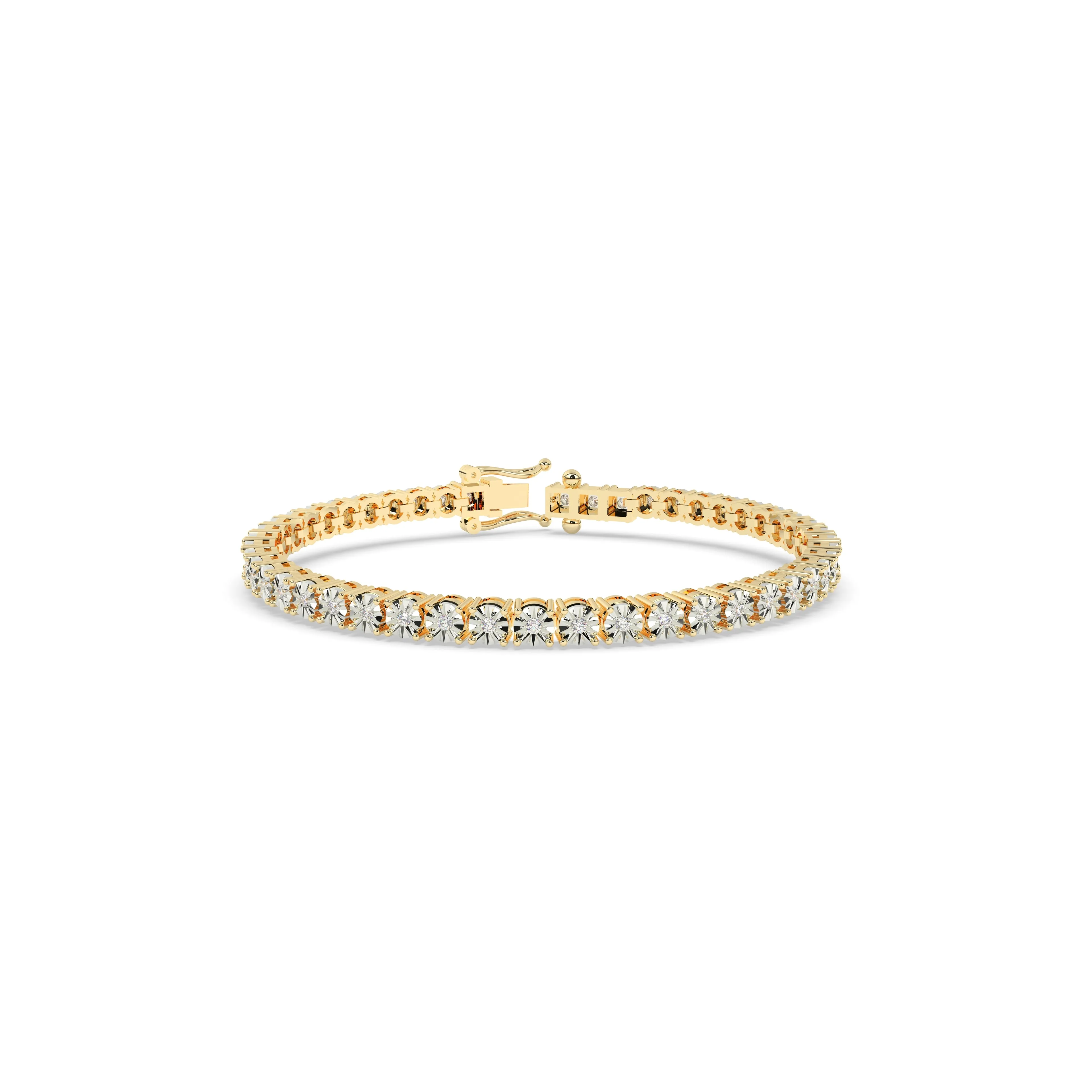 Diamond Illusion Tennis Bracelet