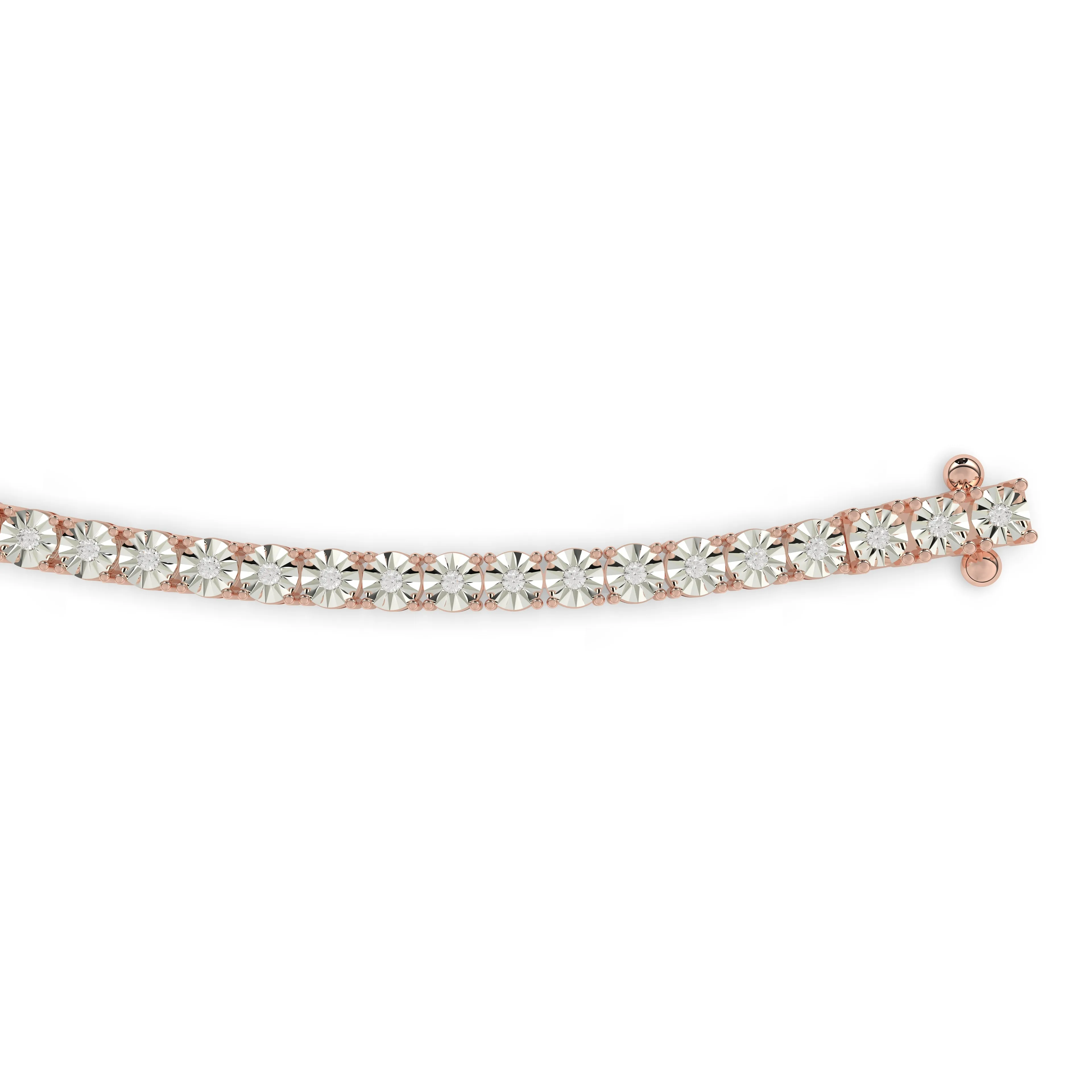 Diamond Illusion Tennis Bracelet