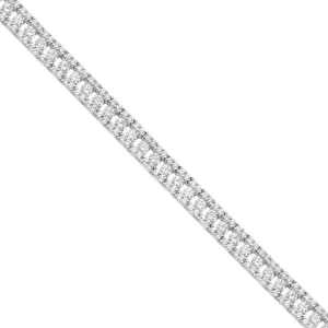 Diamond Tennis Bracelet in 18k White Gold 7 Ctw