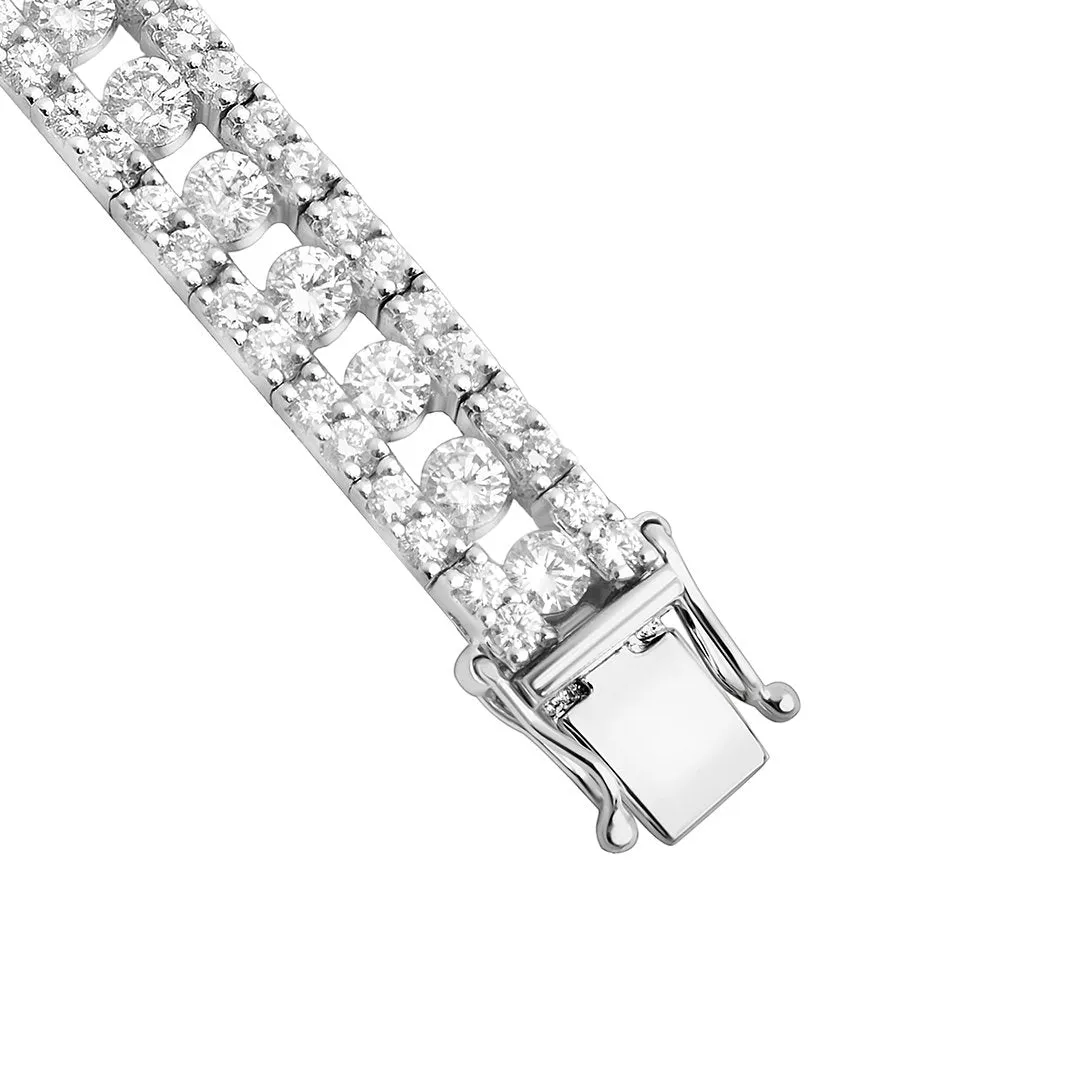 Diamond Tennis Bracelet in 18k White Gold 7 Ctw