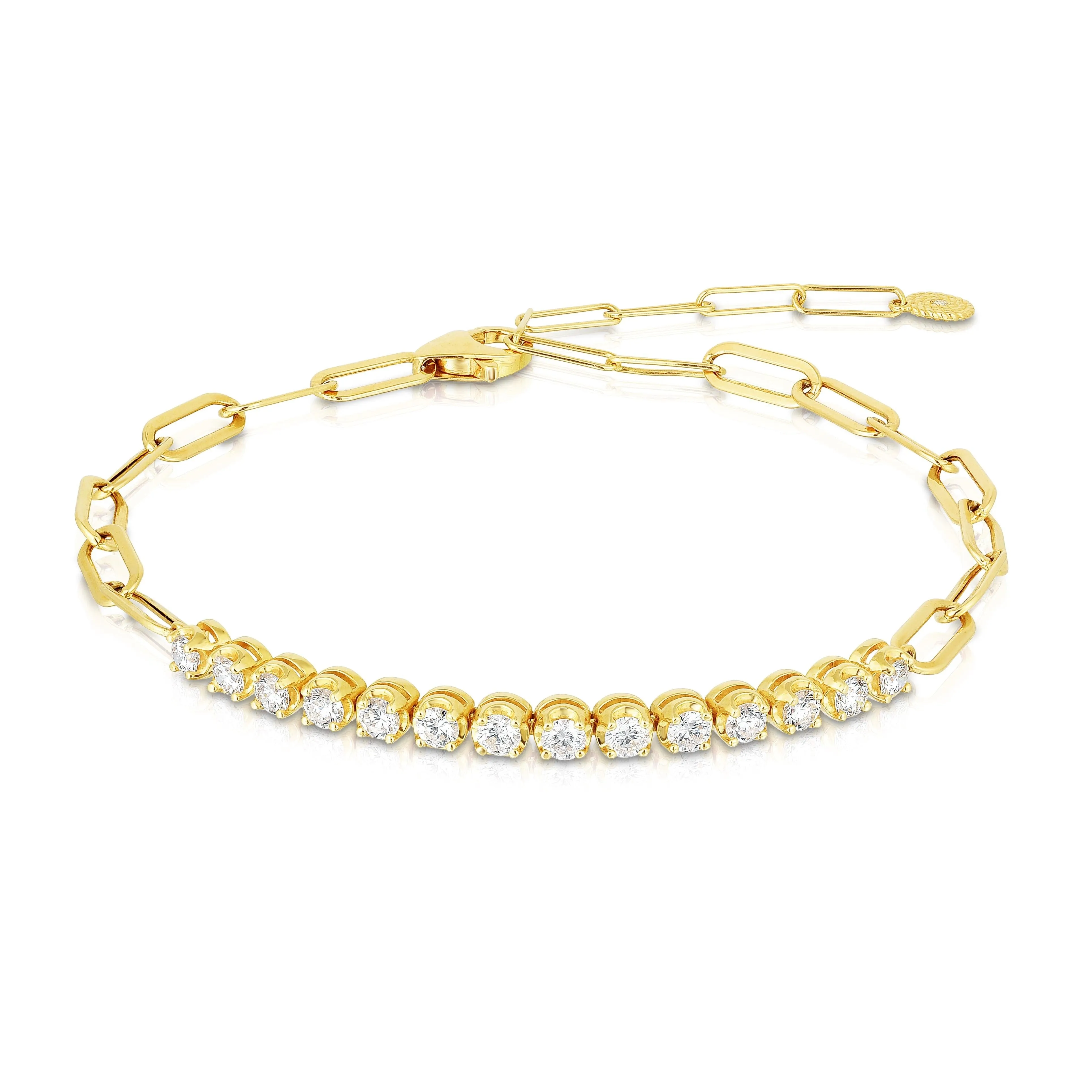 Diamond Tennis Link Bracelet