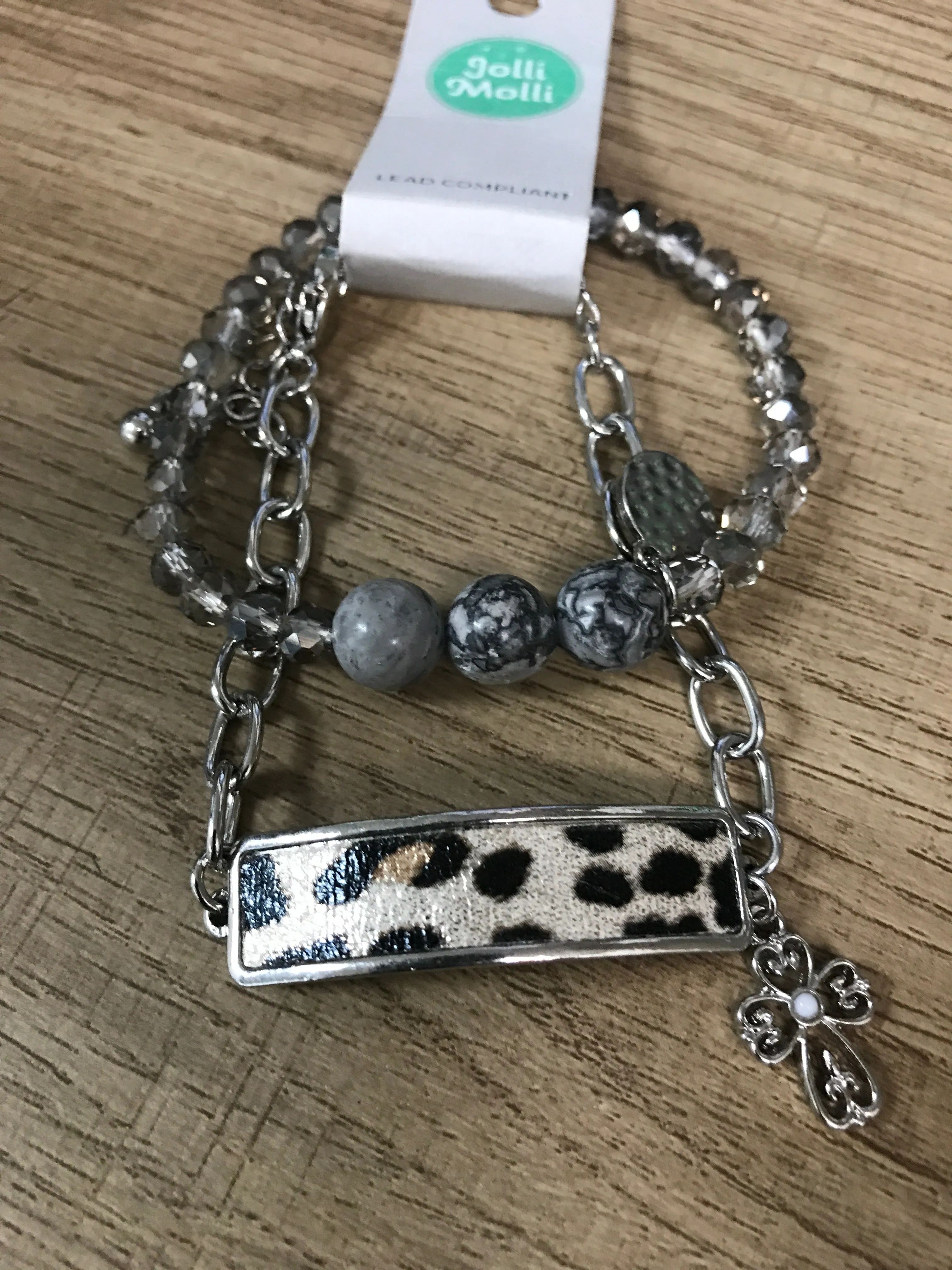 Different Style Bracelets w/Cross Charms