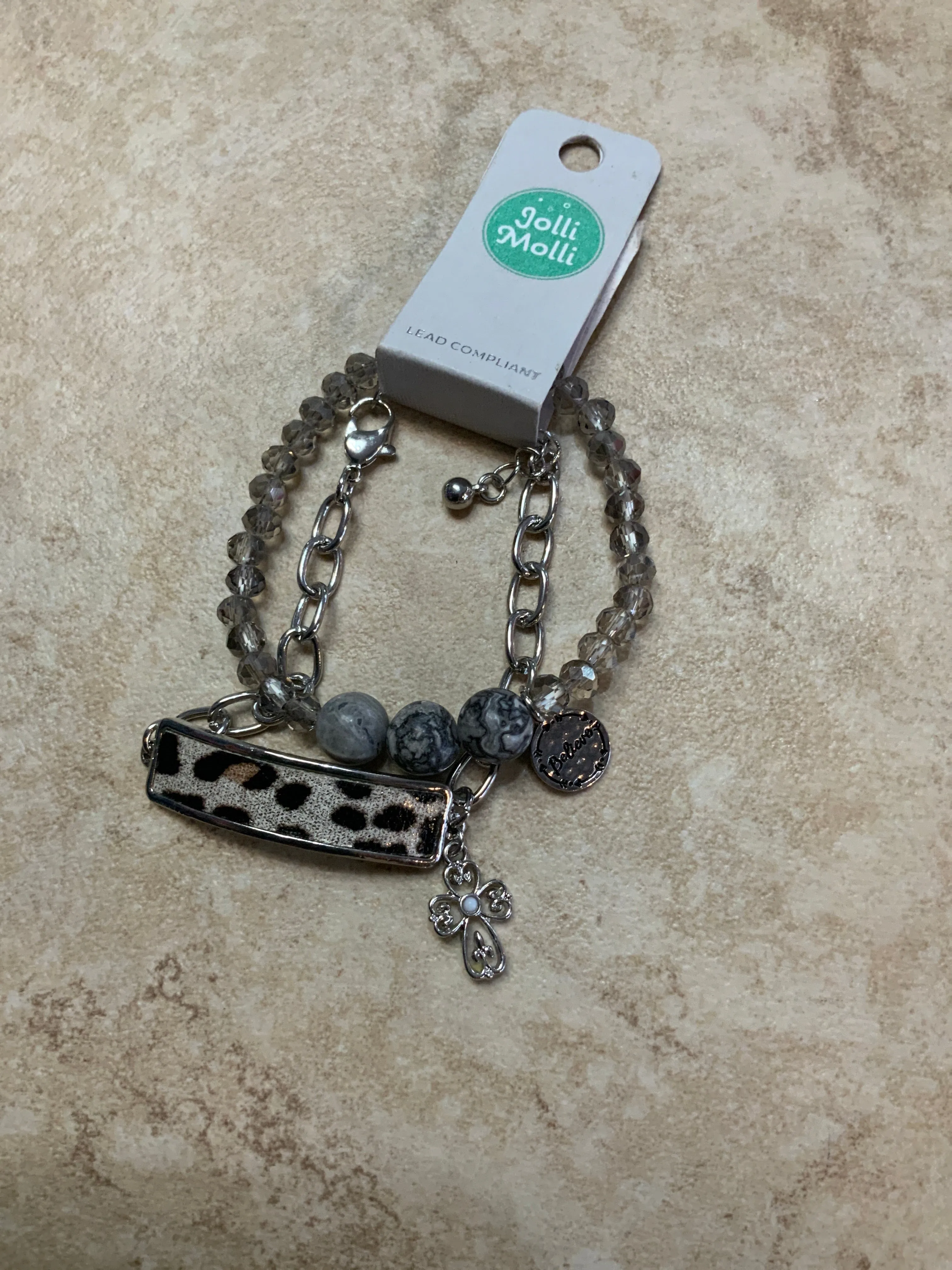 Different Style Bracelets w/Cross Charms