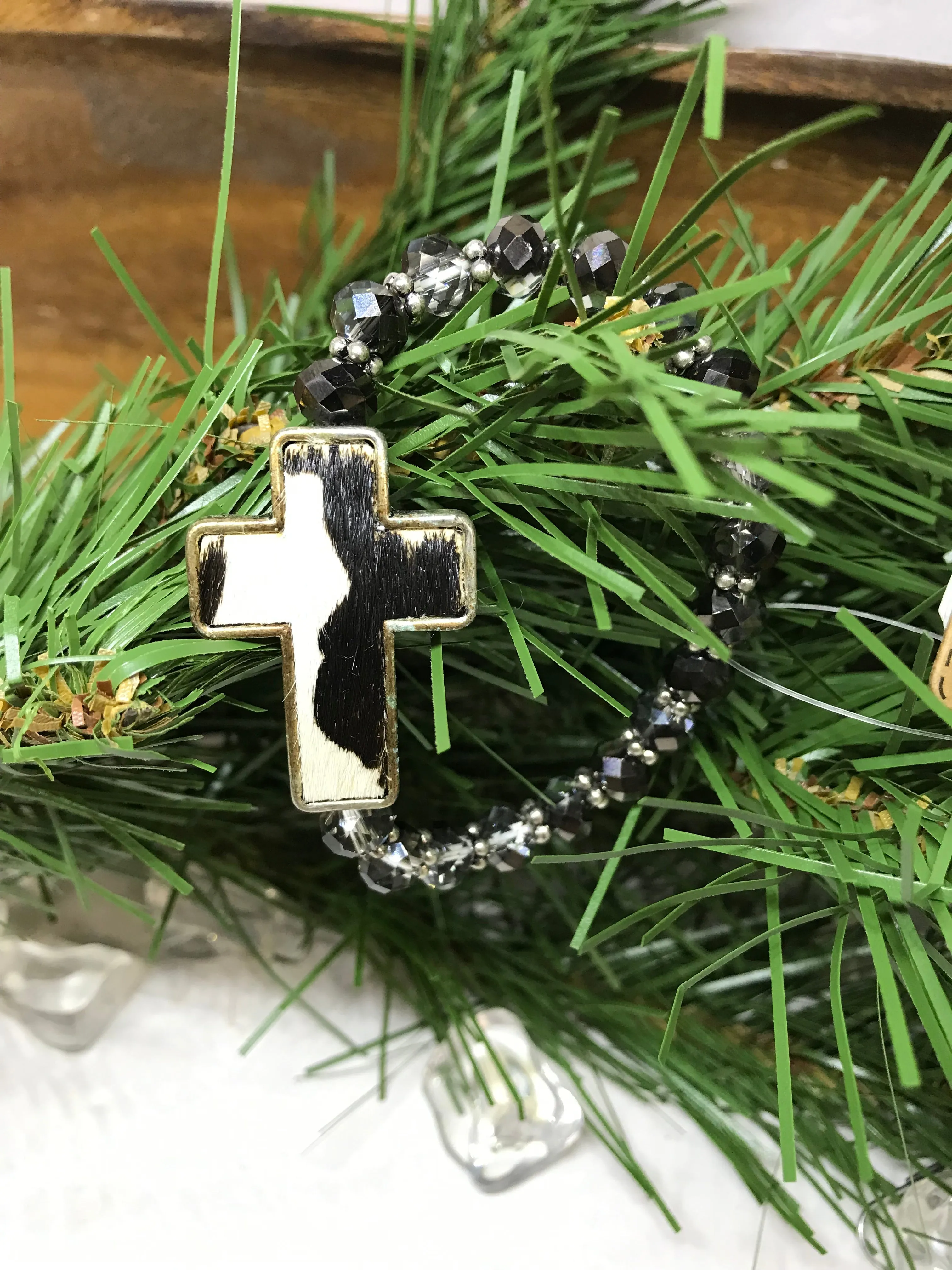 Different Style Bracelets w/Cross Charms
