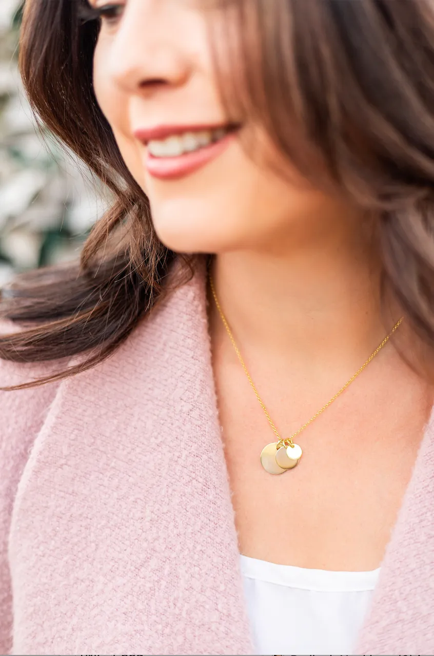 Disc Necklace - Gold
