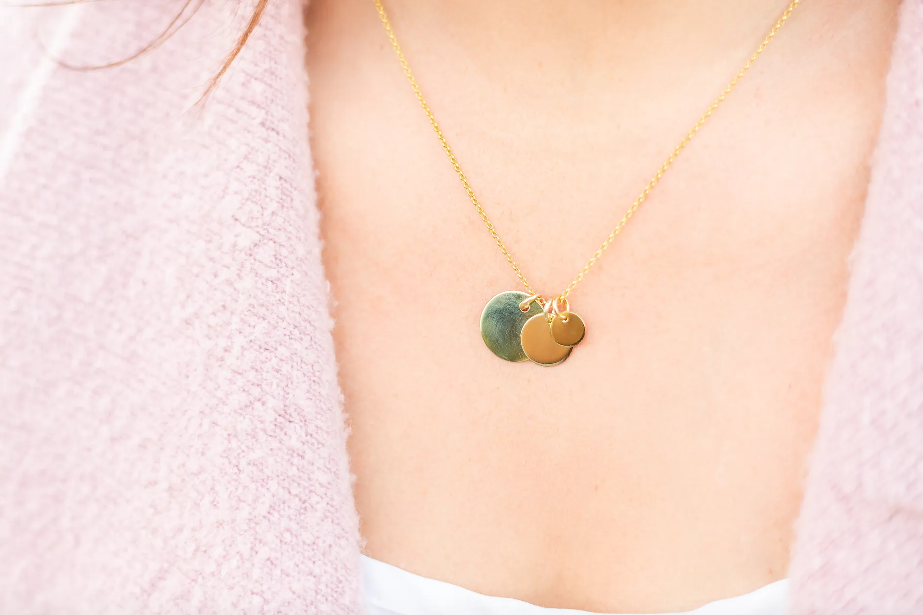 Disc Necklace - Gold