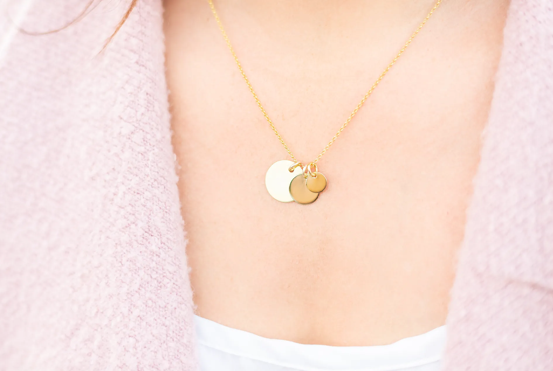 Disc Necklace - Gold