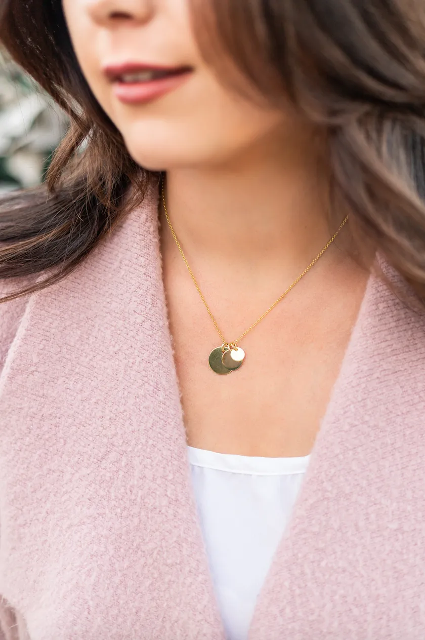 Disc Necklace - Gold