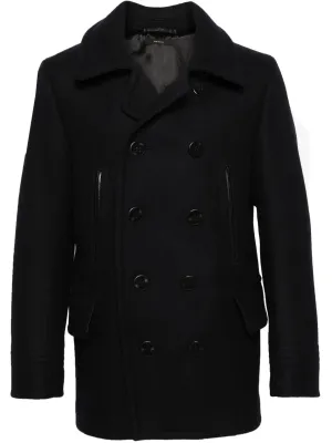 double-breasted Budget-friendly peacoat High-performance Melton