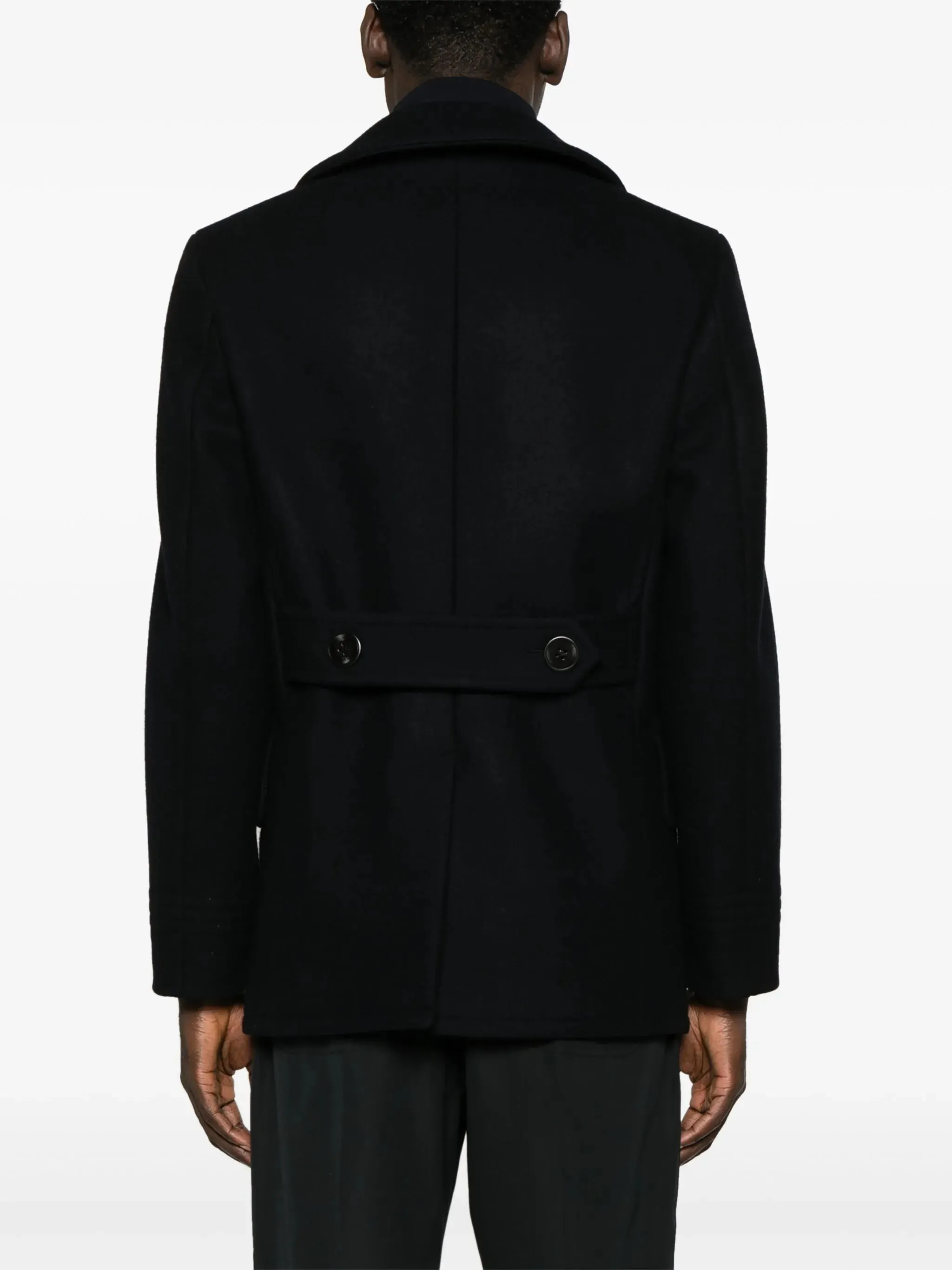 double-breasted Budget-friendly peacoat High-performance Melton