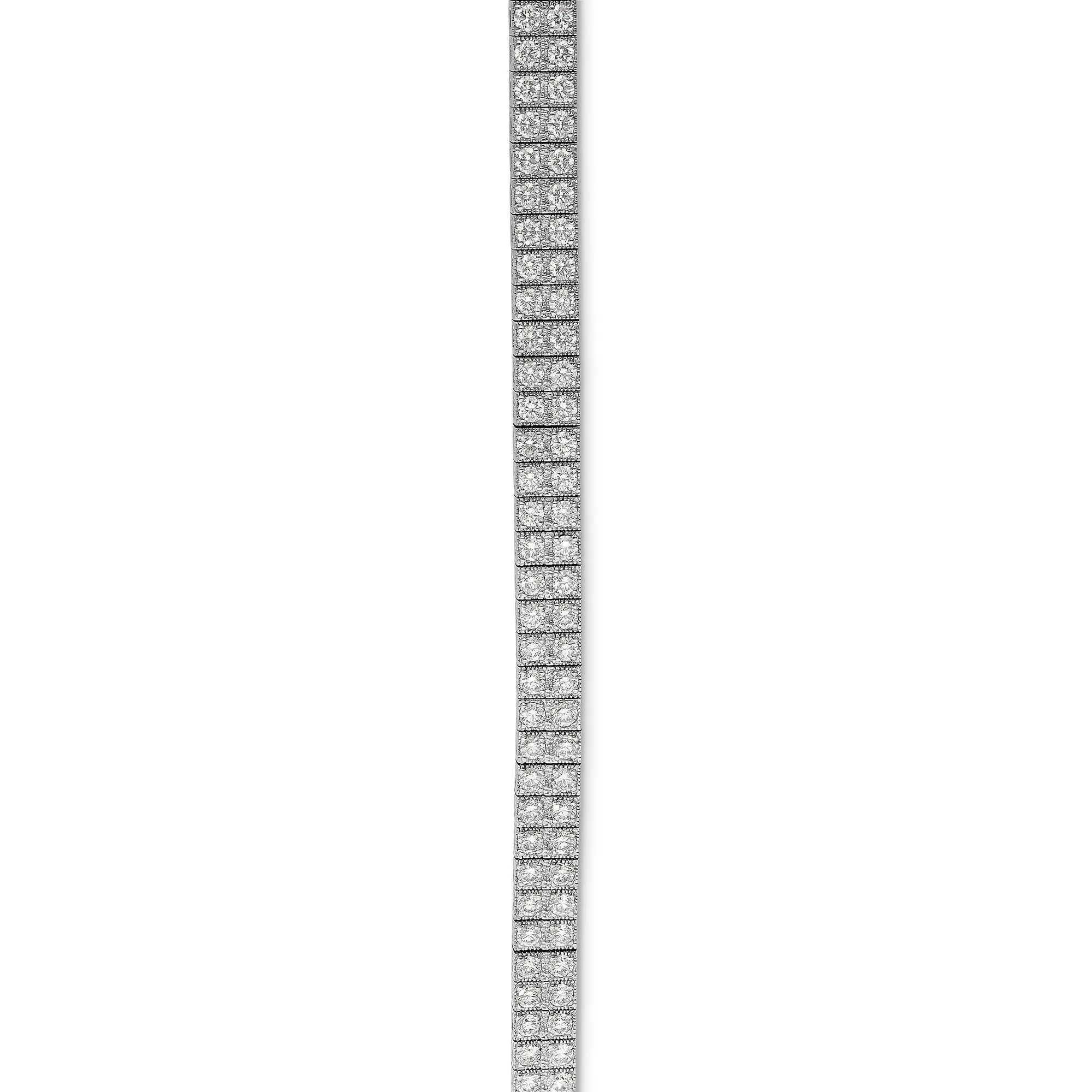 Double Row Tennis Bracelet - 2.71 Carat