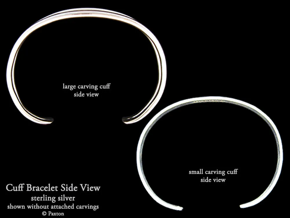 Dragonfly Cuff Bracelet Sterling Silver