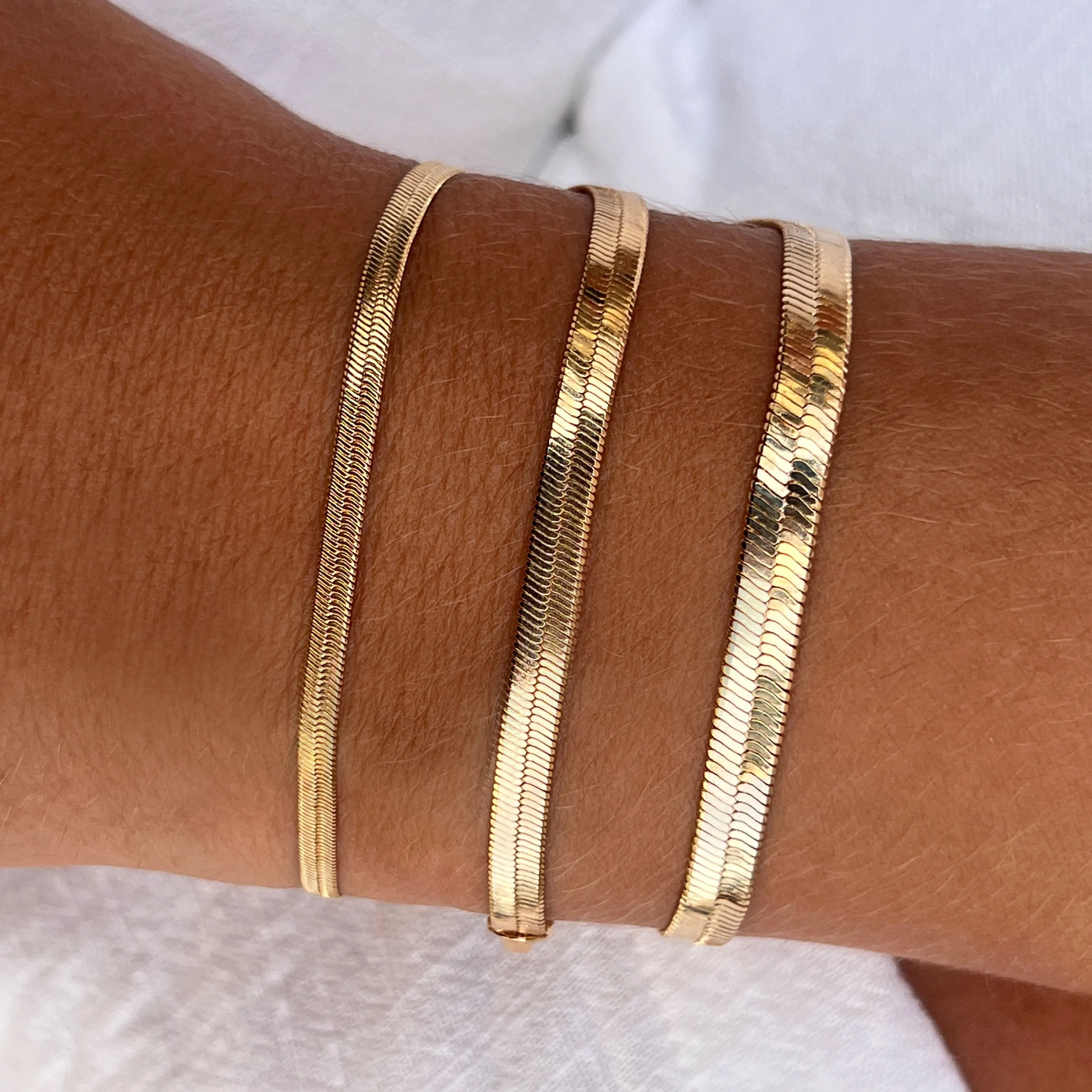 Drew Herringbone Bracelet