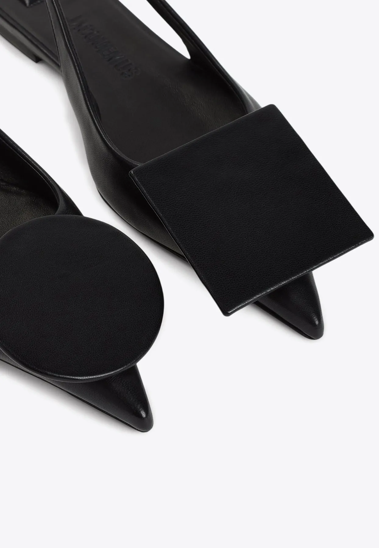Duelo P Leather Slingback Flats