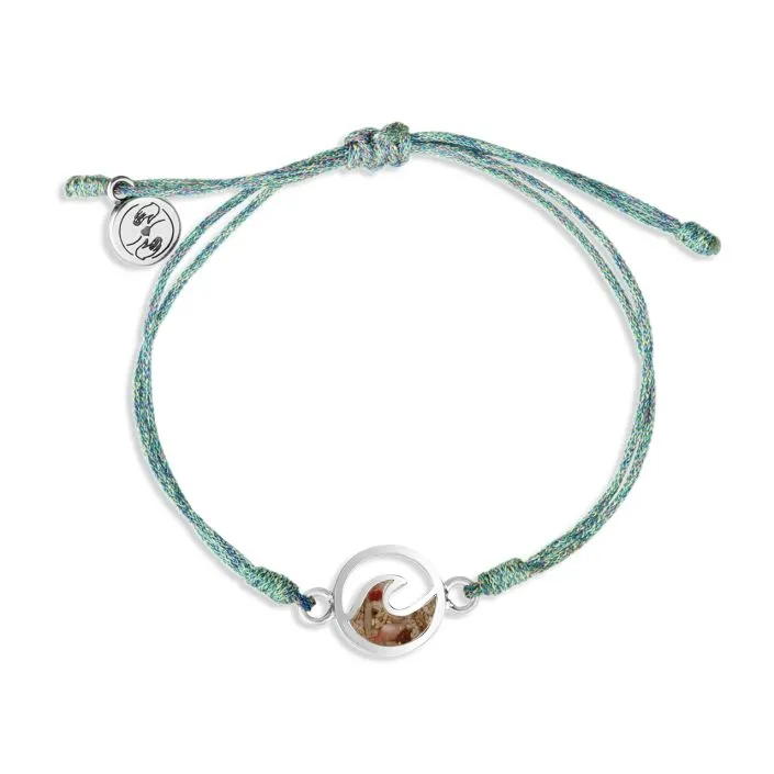 Dune Jewelry Touch the World Cresting Wave Bracelet - Seafoam Green Siren