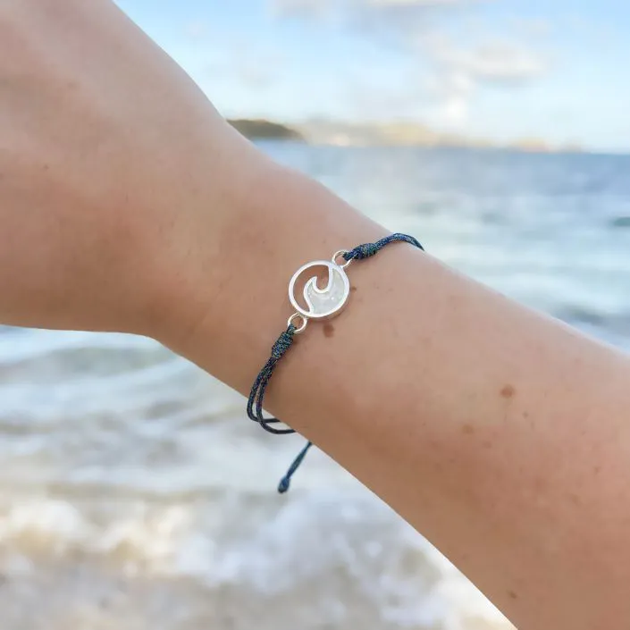 Dune Jewelry Touch the World Cresting Wave Bracelet - Seafoam Green Siren