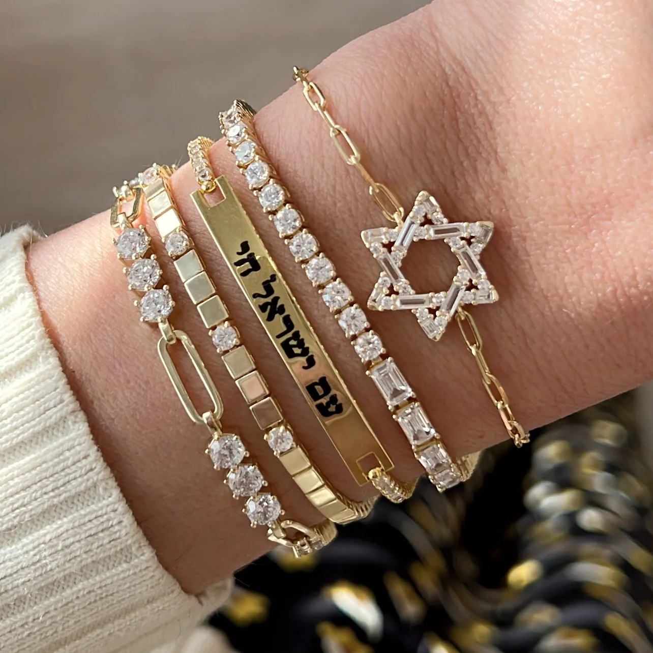 Duo Shape Tennis Bracelet