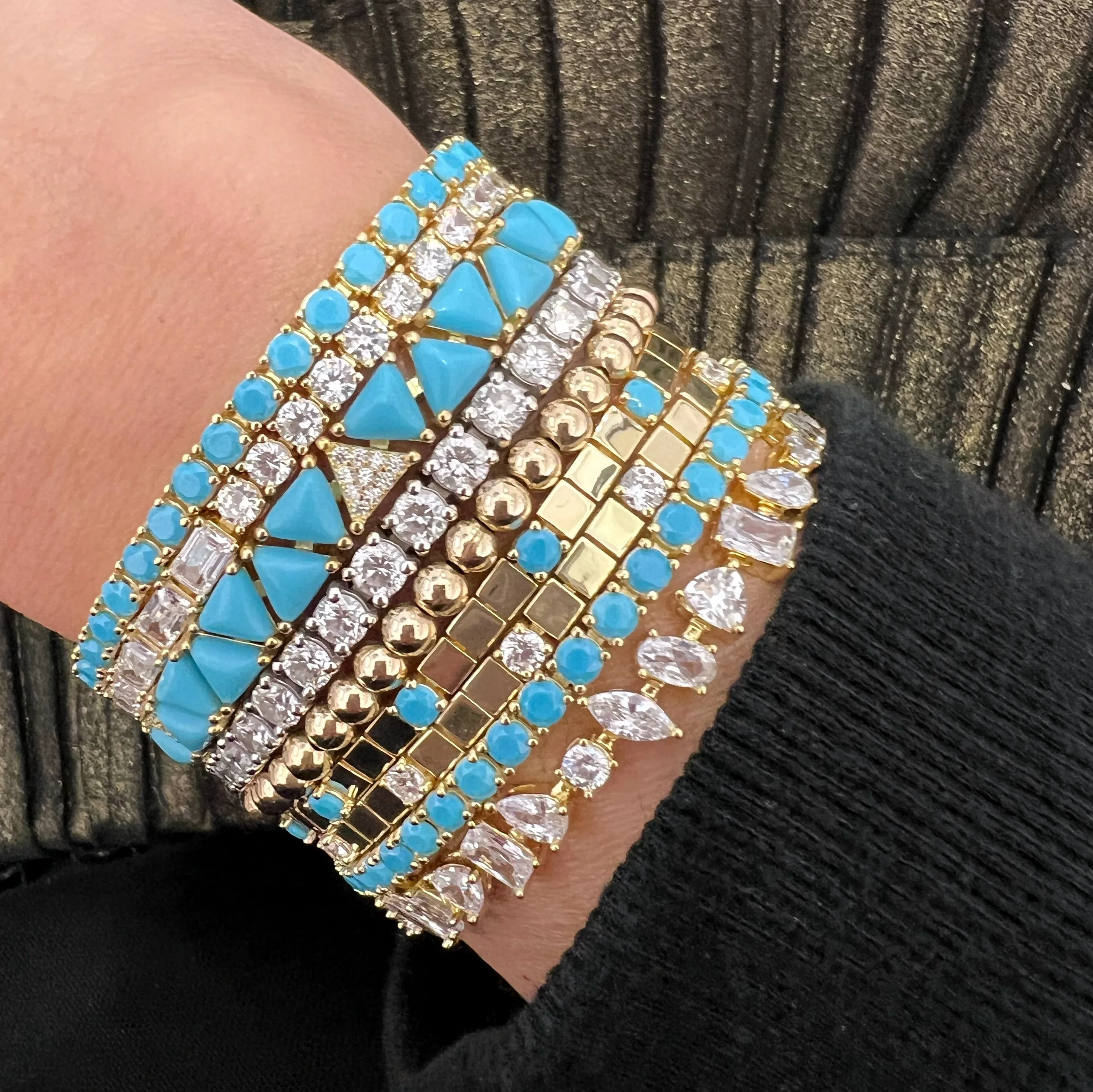 Duo Shape Tennis Bracelet