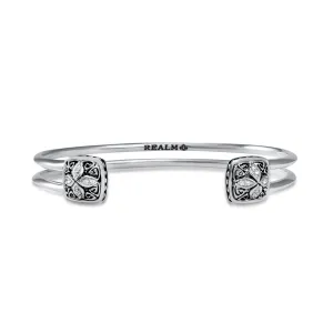 Duplicity Pavé Cuff 10mm - Sterling Silver   CZ Blanc
