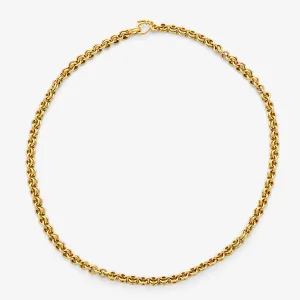 Dyan "Pre Raphaelite" Small Chain Necklace set in 20K Peach Gold