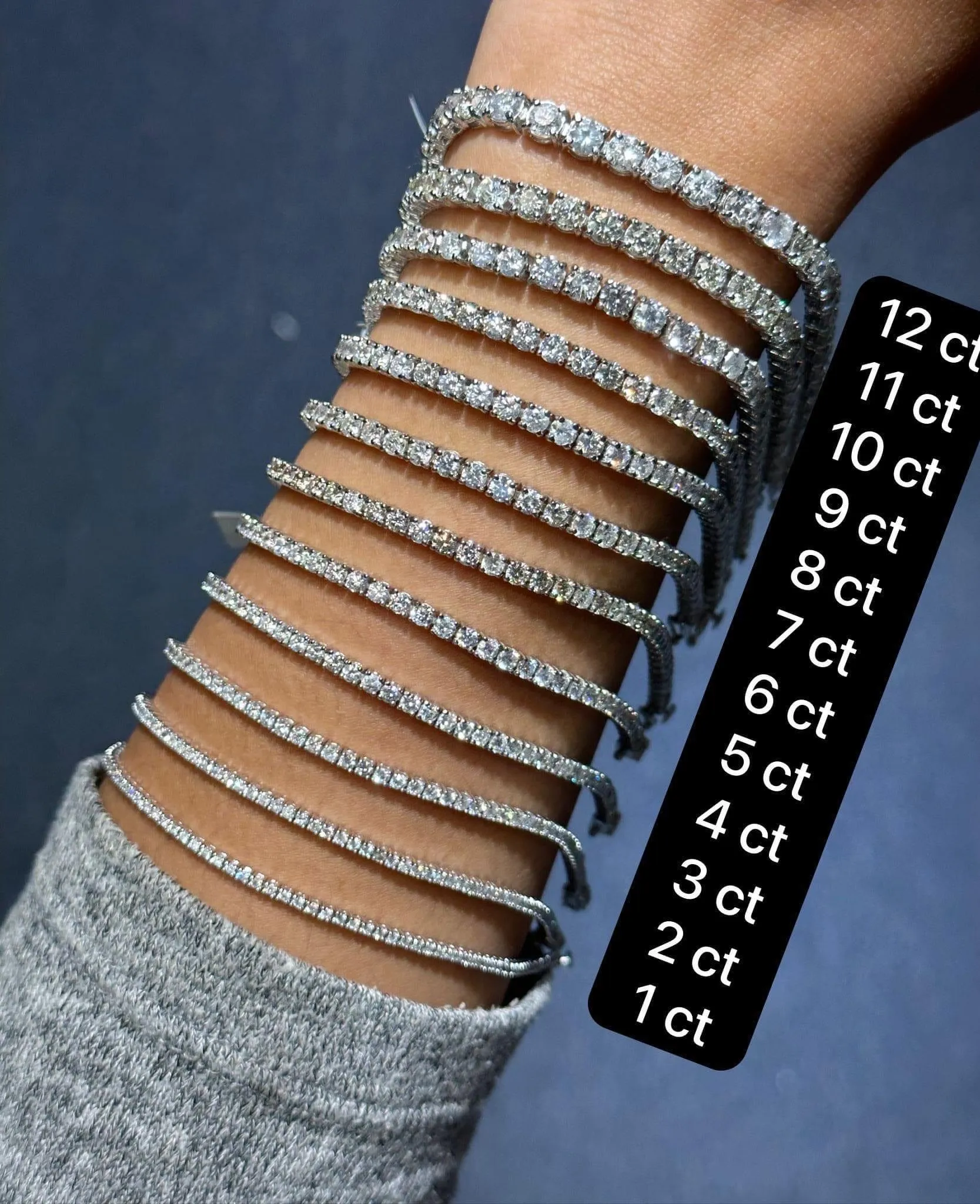 Earth Mined Diamond Tennis Bracelet