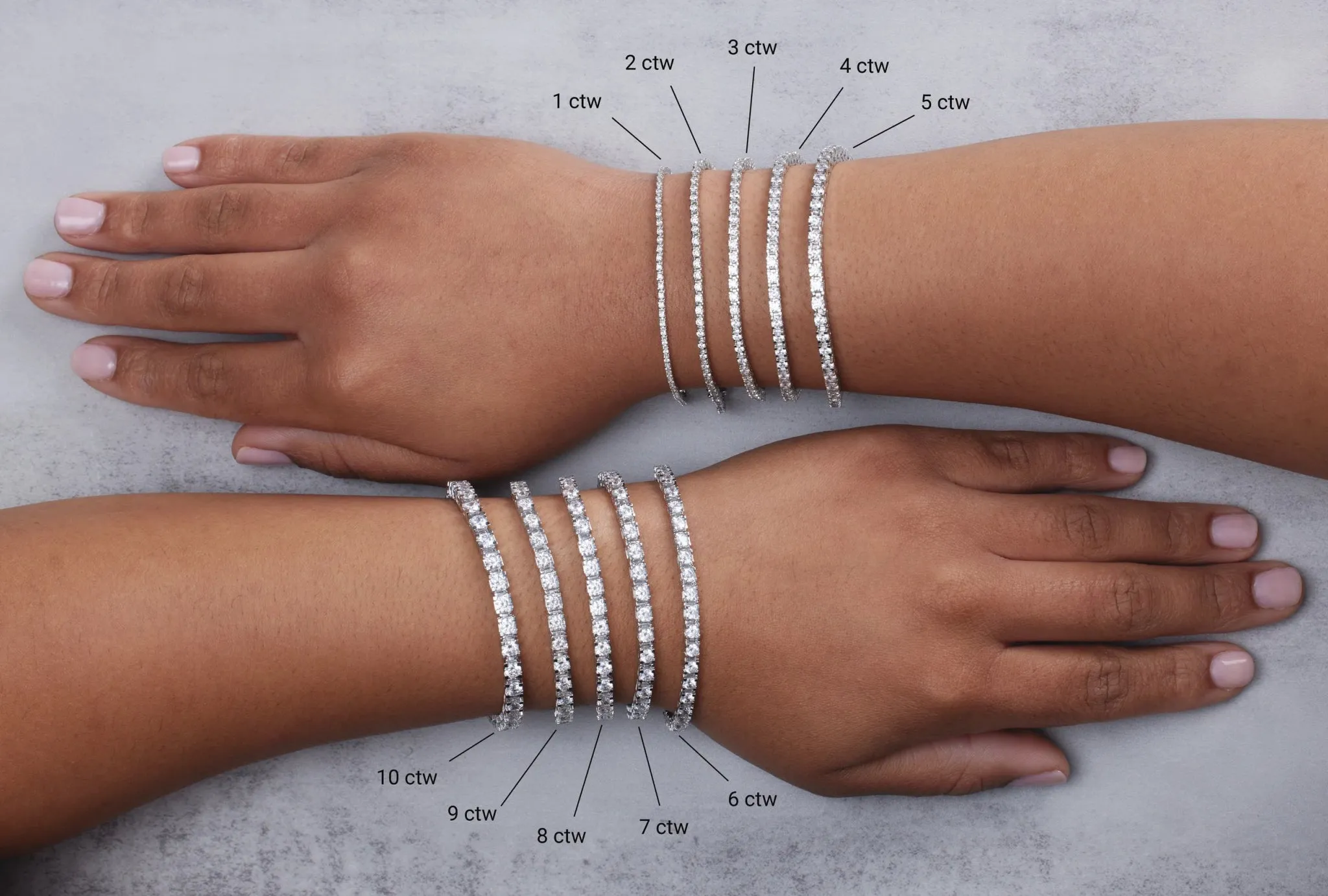 Earth Mined Diamond Tennis Bracelet