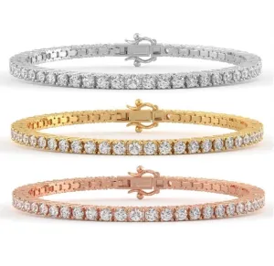 Earth Mined Diamond Tennis Bracelet