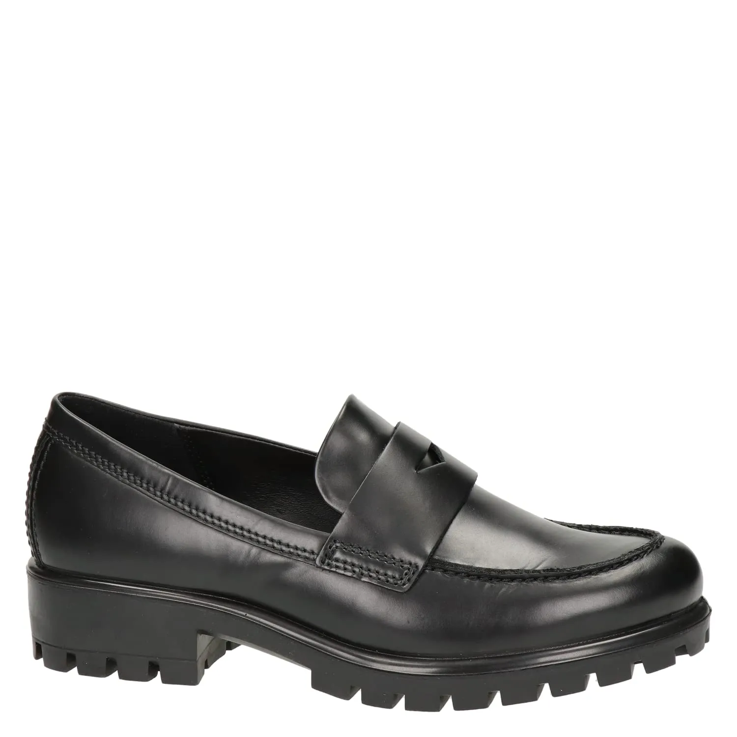 ECCO Women's Modtray Penny Loafer, Black, 9-9.5