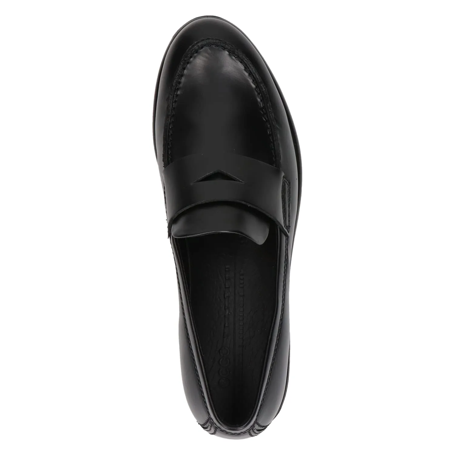 ECCO Women's Modtray Penny Loafer, Black, 9-9.5