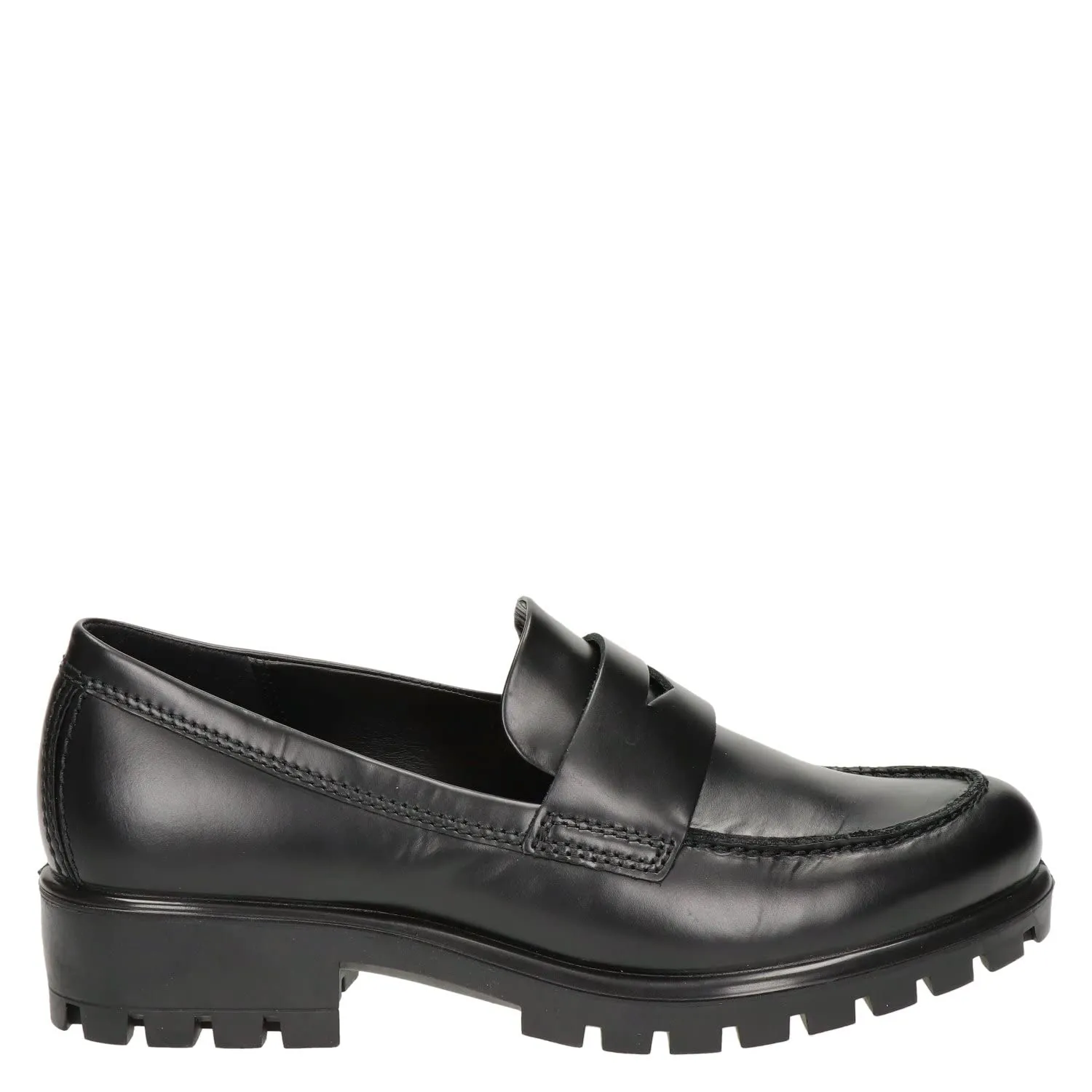 ECCO Women's Modtray Penny Loafer, Black, 9-9.5