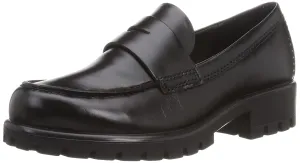 ECCO Women's Modtray Penny Loafer, Black, 9-9.5